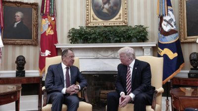 Sergei Lavrov and Donald Trump