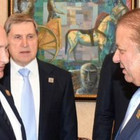 Vladimir Putin and Nawaz Sharif