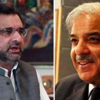 Shahid Khaqan Abbasi and Shahbaz Sharif