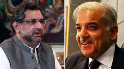 Shahid Khaqan Abbasi and Shahbaz Sharif