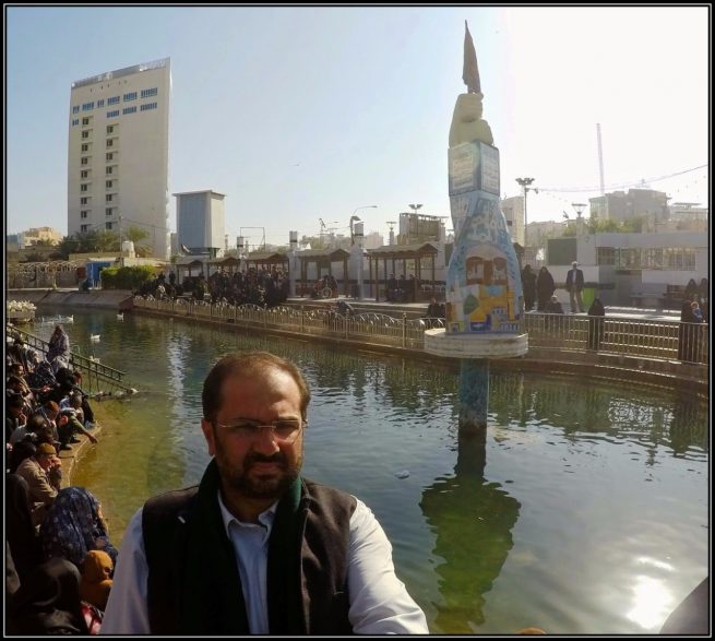  Dr. Ali Abbas Shah at the Alqamah rivulet, a creek of Euphrates