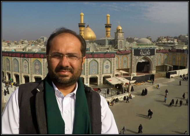  Dr. Ali Abbas Shah at Abbas e Alamdar's Shrine