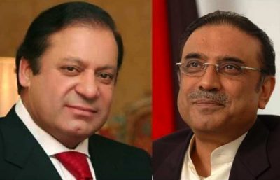 Nawaz Sharif and Asif Zardari