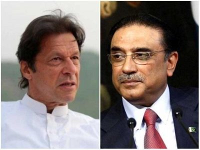 Imran Khan and Asif Zardari 