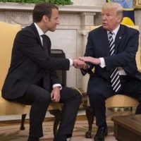 Emmanuel Macron - Donald Trump