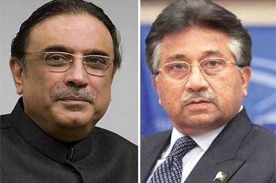 Asif Zardari and Pervez Musharraf