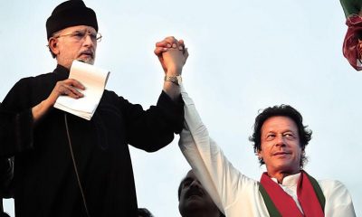 Dr Qadri with Imran Khan 