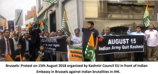 Protest 15 Aug 2018 Kashmir Council EU 