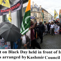 Protest on Black Day