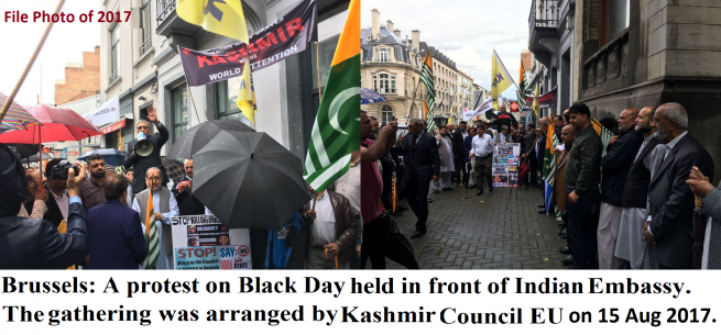 Protest on Black Day 