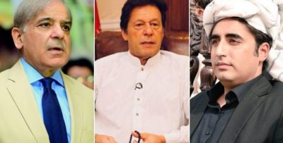 Shahbaz Sharif, Imran Khan, Bilawal Bhutto