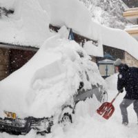 Snowfall in Europe