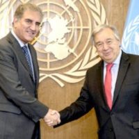 Shah Mehmood Qureshi - António Guterres