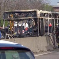 Italy Bus Burning