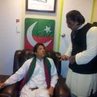 Malik Azeem with Imran Khan