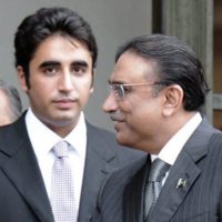 Bilawal Bhutto Zardari with Asif Ali Zardari