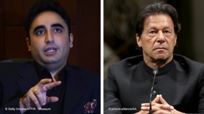 Bilawal Bhutto and Imran Khan