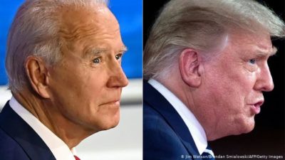 Joe Biden and President Trump