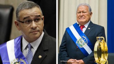 Kombobild Mauricio Funes and Sanchez Ceren